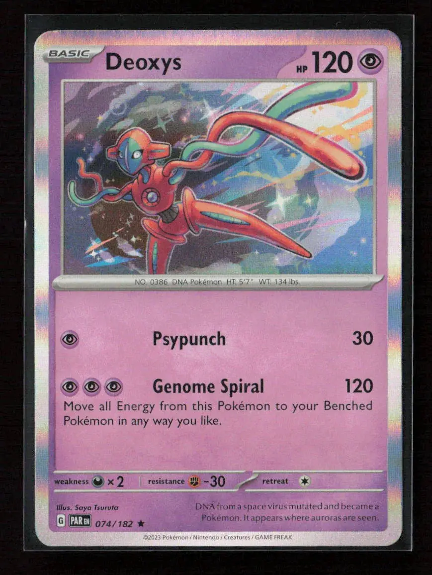 Deoxys Rare Sv04: Paradox Rift 074/182 Nm 1
