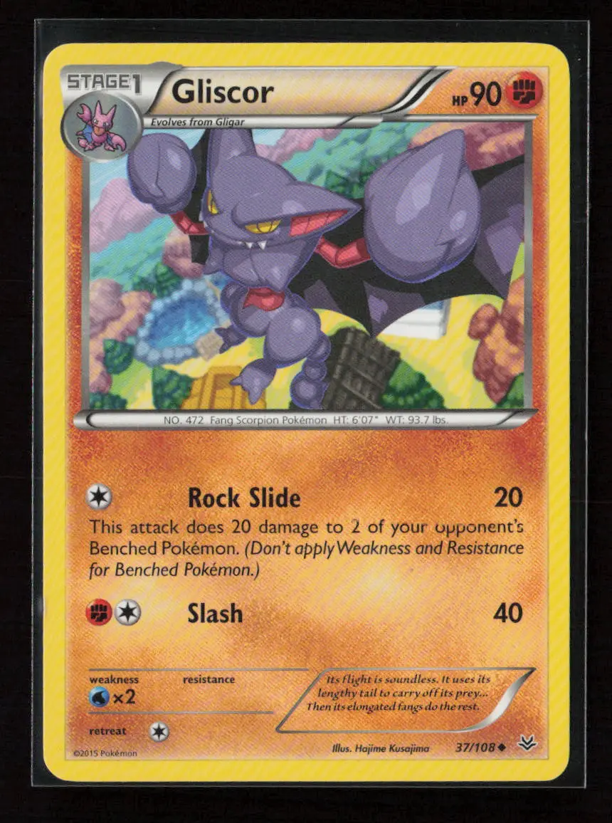 Gliscor Uncommon Xy - Roaring Skies 37/108 Lp 1