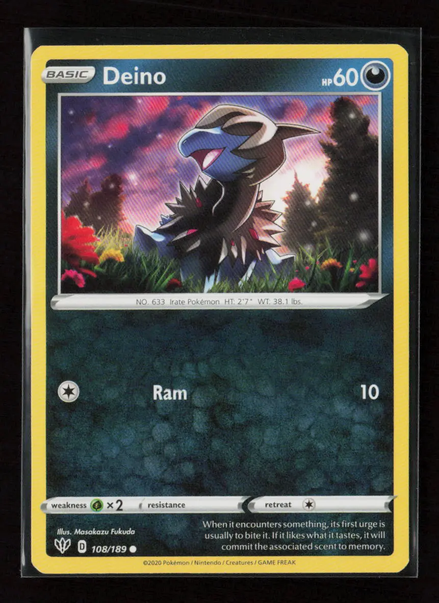 Deino Common Swsh03: Darkness Ablaze 108/189 Lp 1
