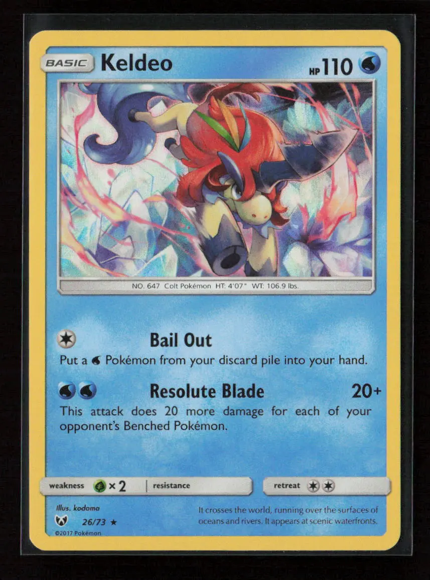 Keldeo Holo Rare Shining Legends 26/73 Nm 1