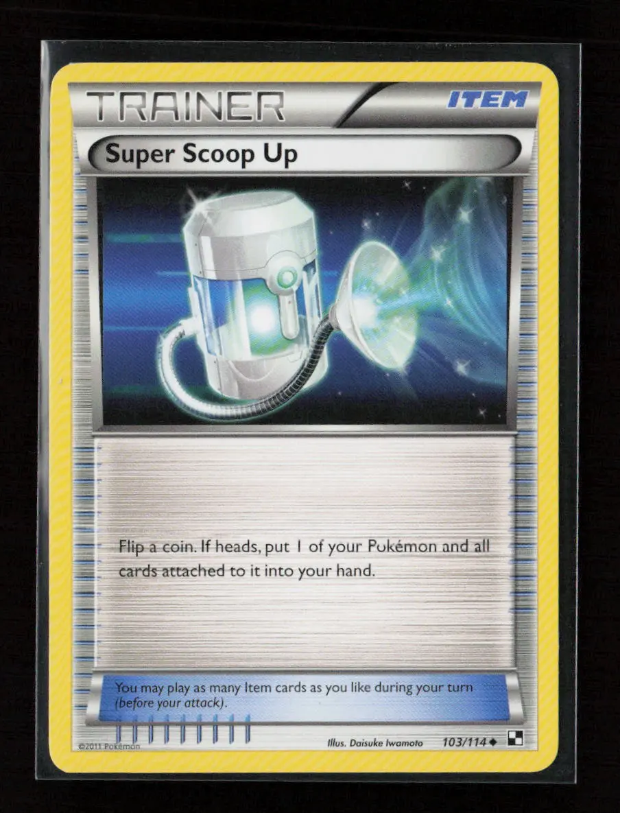 Super Scoop Up Uncommon Black And White 103/114 Nm 1