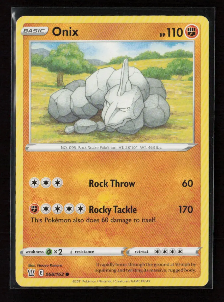 Onix Common Swsh05: Battle Styles 068/163 Lp 1