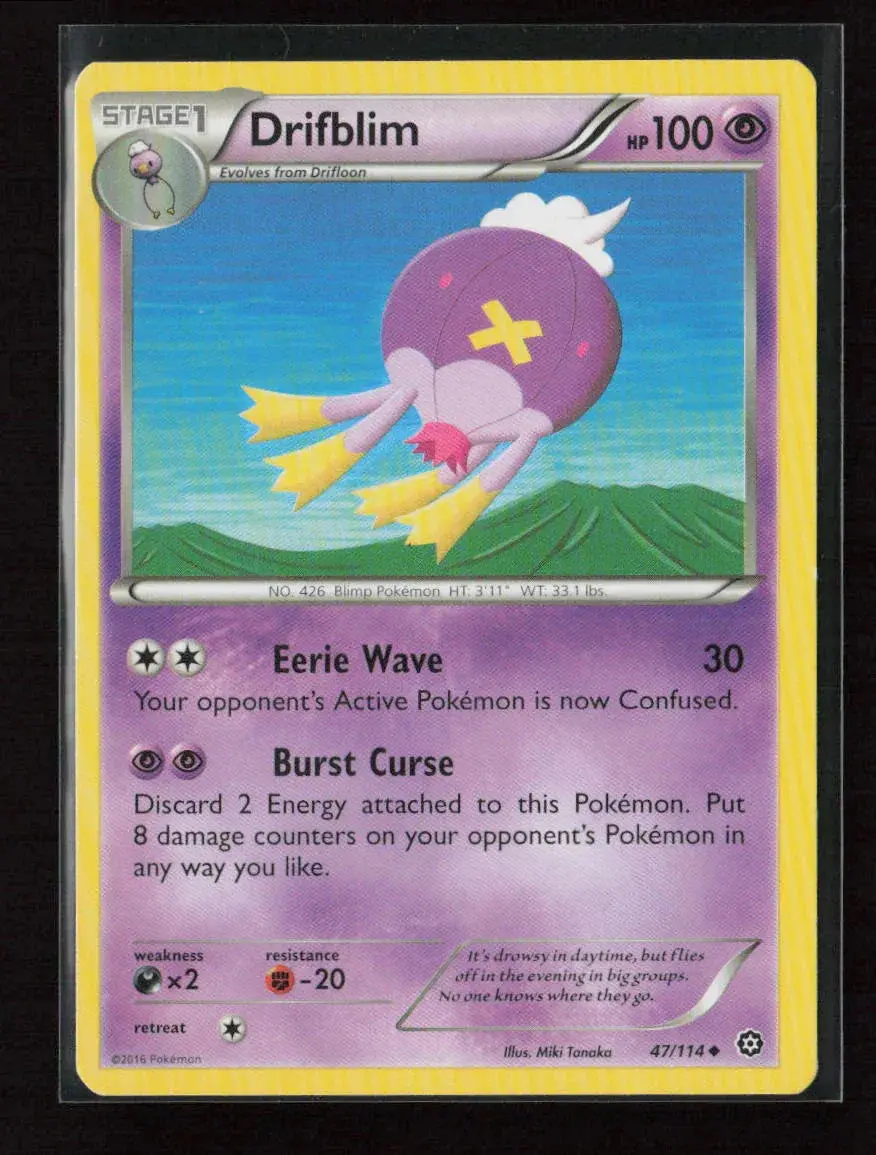 Drifblim Uncommon Xy - Steam Siege 47/114 Nm 1