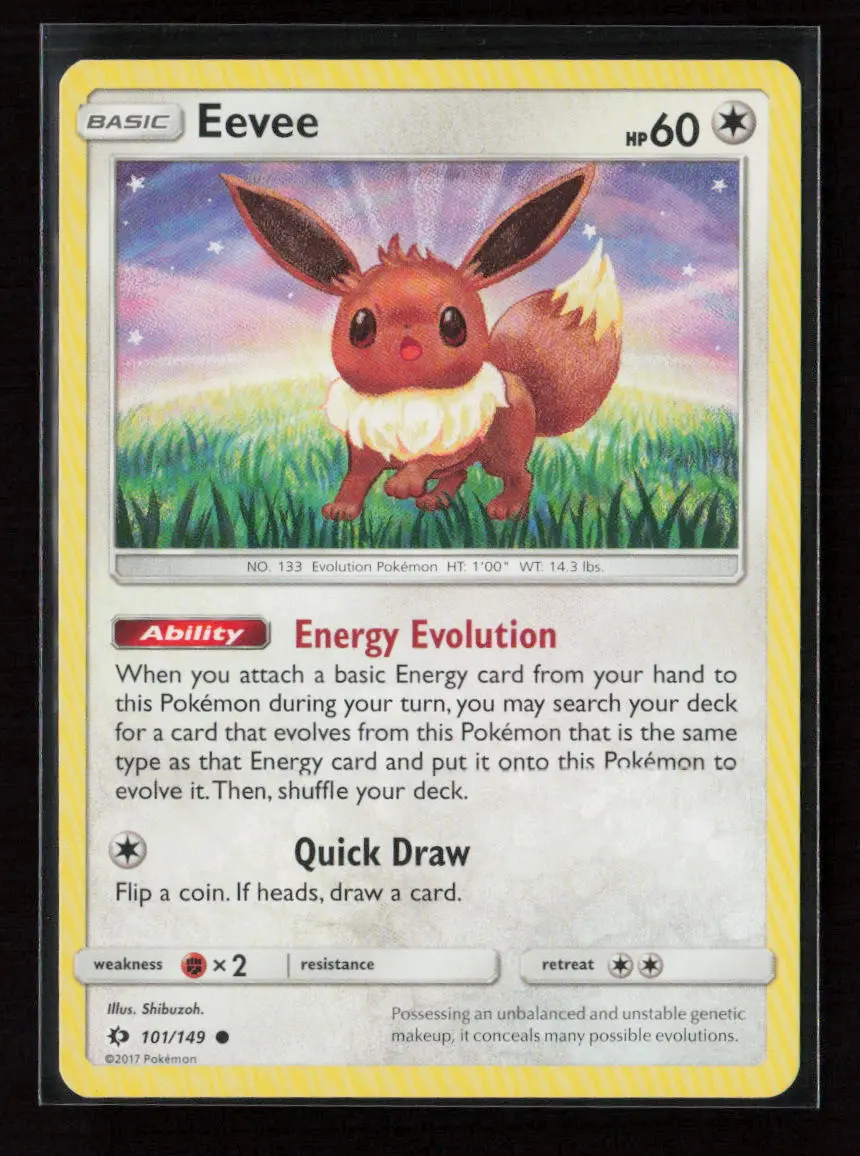 Eevee Common Sm Base Set 101/149 Lp 1
