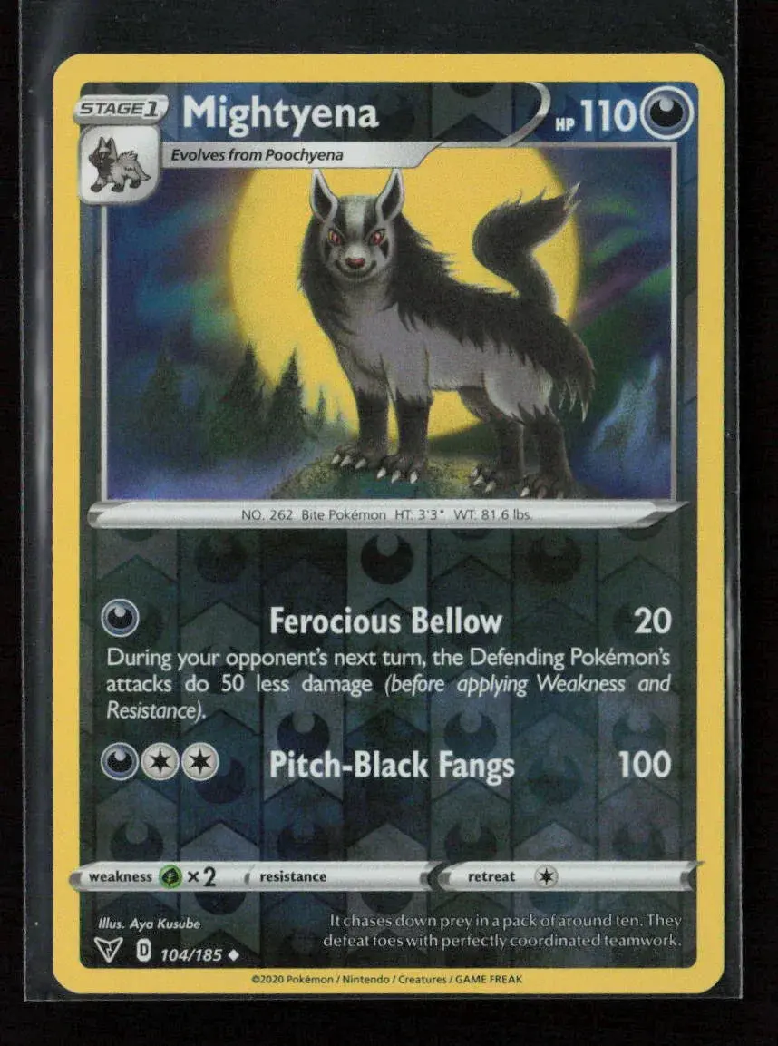 Mightyena Uncommon Swsh04: Vivid Voltage 104/185 Lp 1
