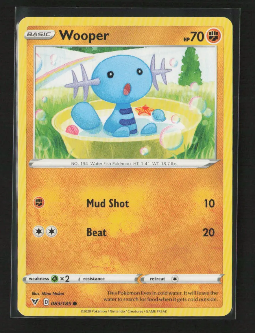 Wooper Common Swsh04: Vivid Voltage 083/185 Lp 1