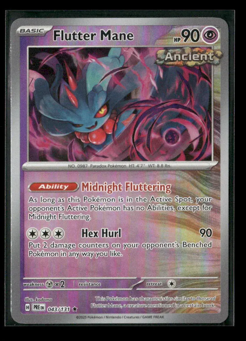 Flutter Mane (Poke Ball Pattern) Rare Sv: Prismatic Evolutions 043/131 Nm 1