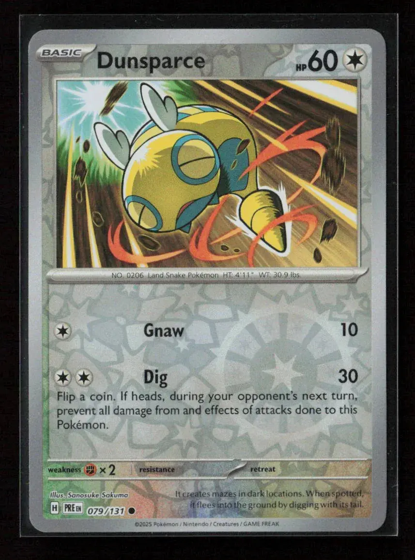 Dunsparce Common Sv: Prismatic Evolutions 079/131 Nm 1