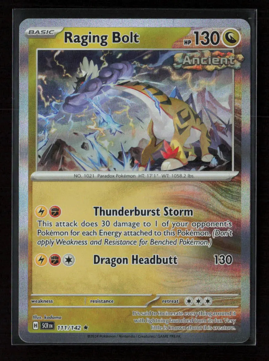 Raging Bolt Rare Sv07: Stellar Crown 111/142 Nm 1
