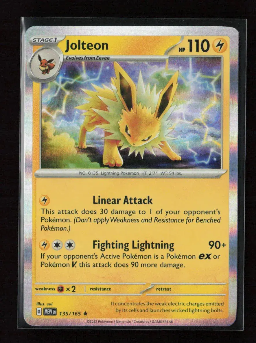 Jolteon Rare Sv: Scarlet & Violet 151 135/165 Nm 1
