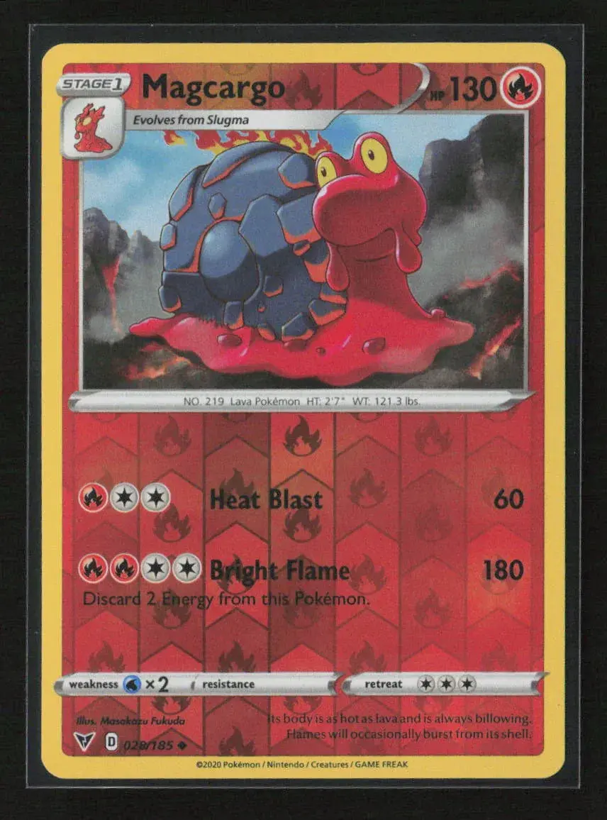Magcargo Uncommon Swsh04: Vivid Voltage 028/185 Nm 1