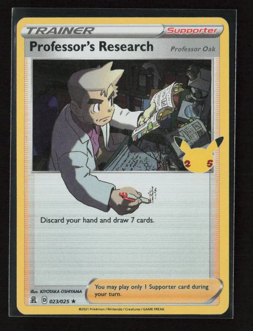 Professor's Research Holo Rare Celebrations 023/025 Nm 1