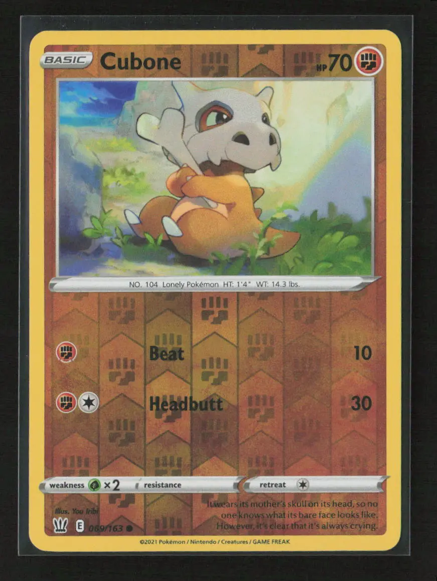Cubone Common Battle Styles 69/163 Lp 1
