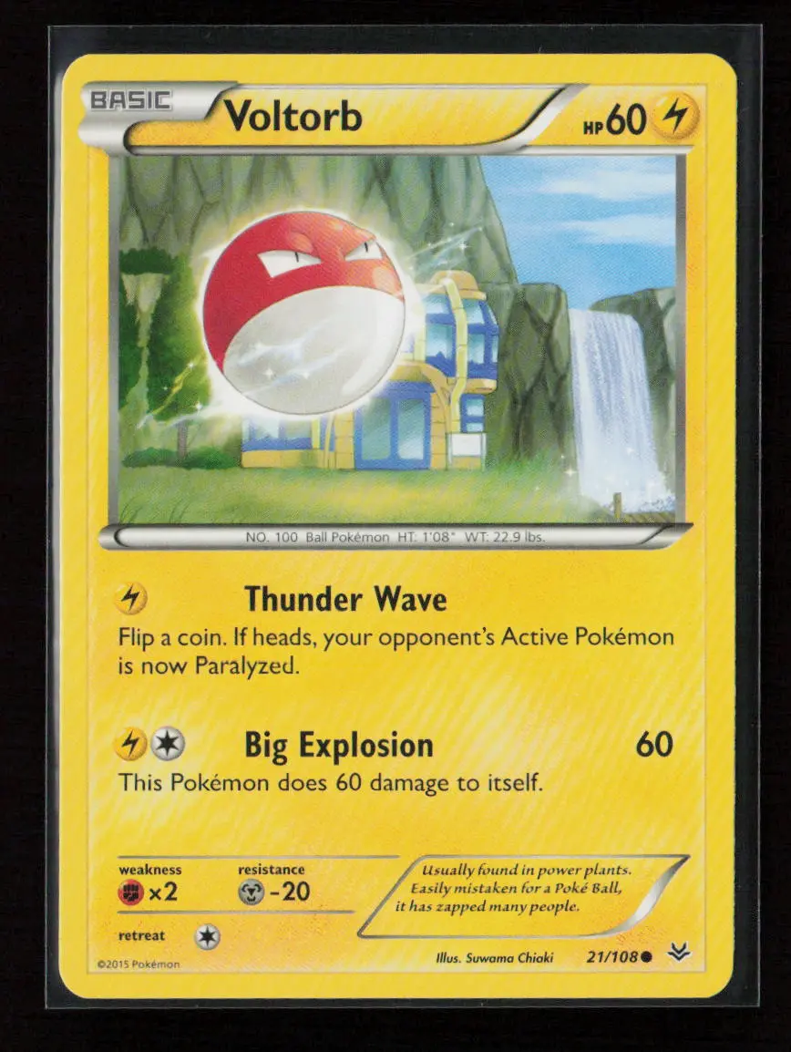 Voltorb Common Xy - Roaring Skies 21/108 Lp 1