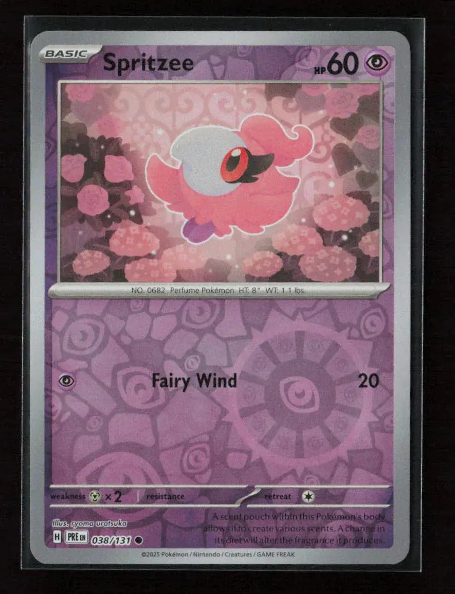 Spritzee Common Sv: Prismatic Evolutions 038/131 Nm 1