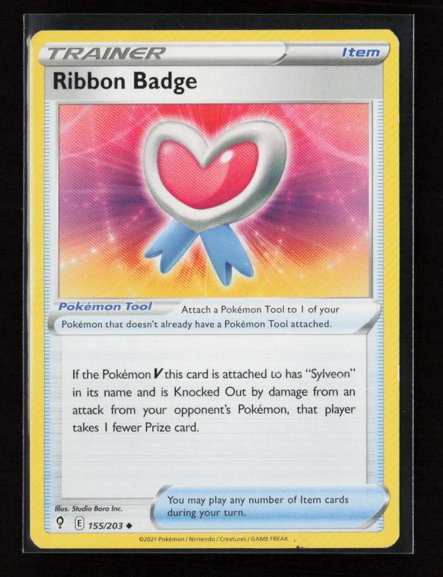 Ribbon Badge Uncommon Swsh07: Evolving Skies 155/203 Lp 1
