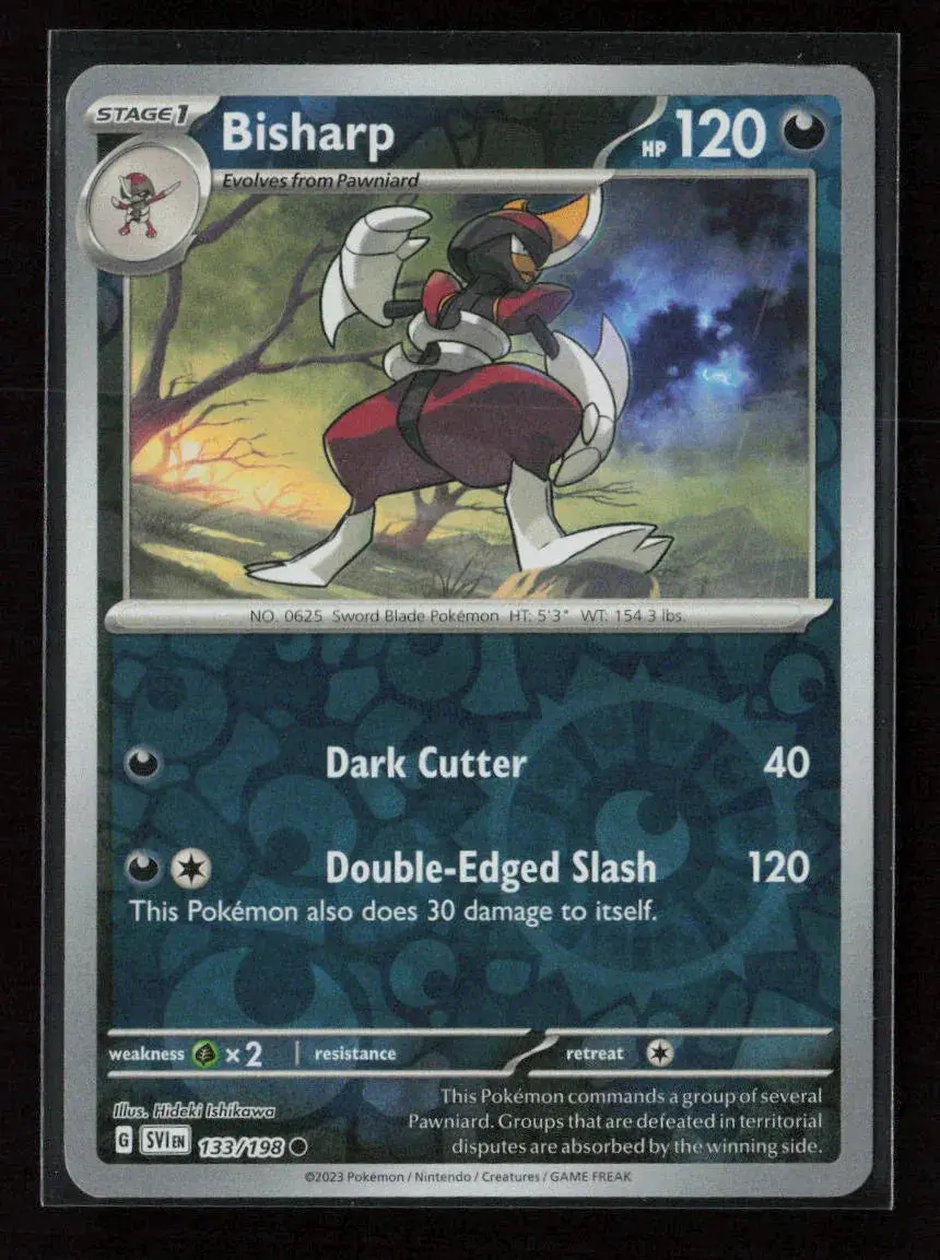 Bisharp Common Sv01: Scarlet & Violet Base Set 133/198 Nm 1