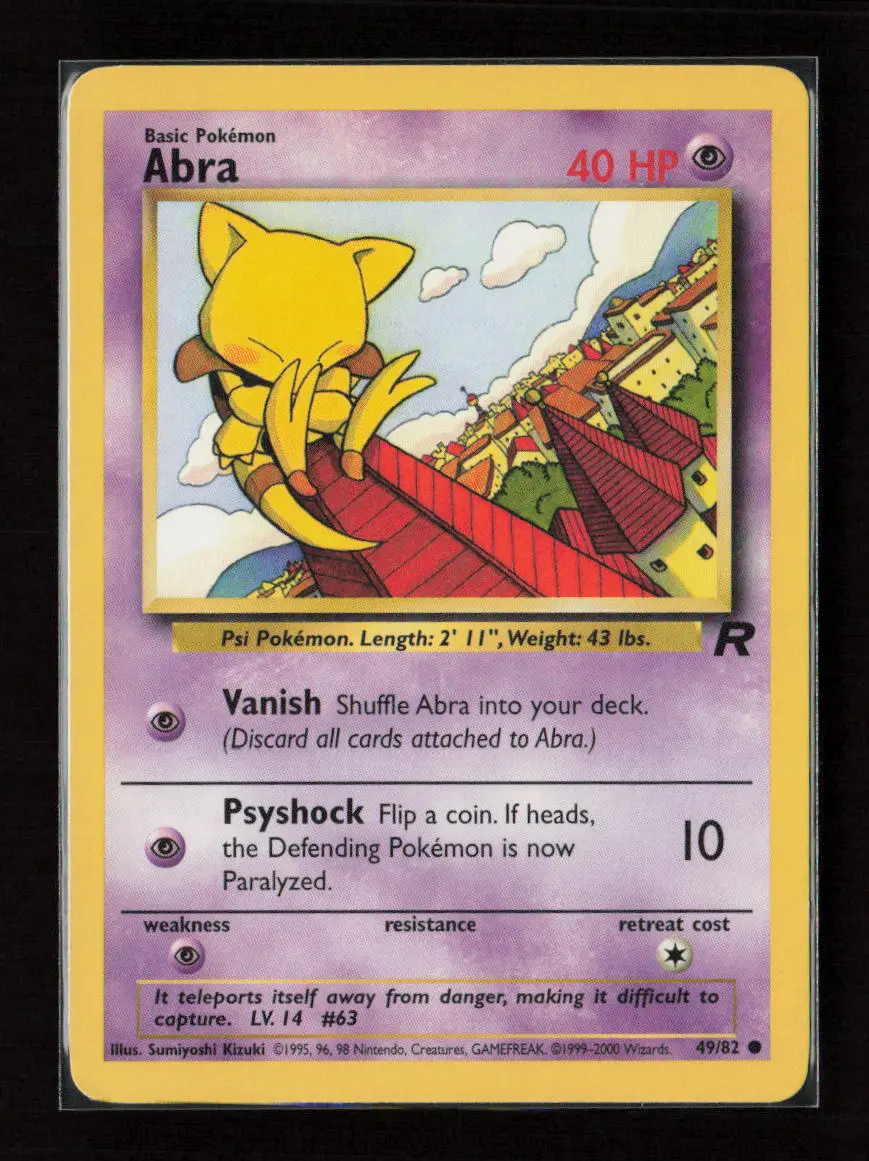 Abra Common Team Rocket 49/82 Lp 1