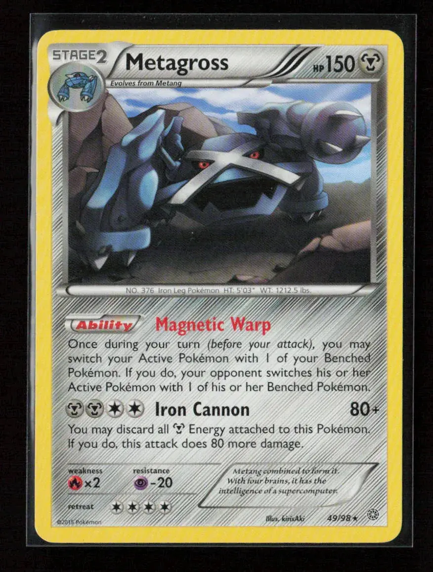 Metagross (49) Rare Xy - Ancient Origins 49/98 Lp 1