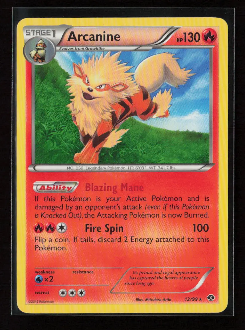 Arcanine (12) Rare Next Destinies 12/99 Lp 1