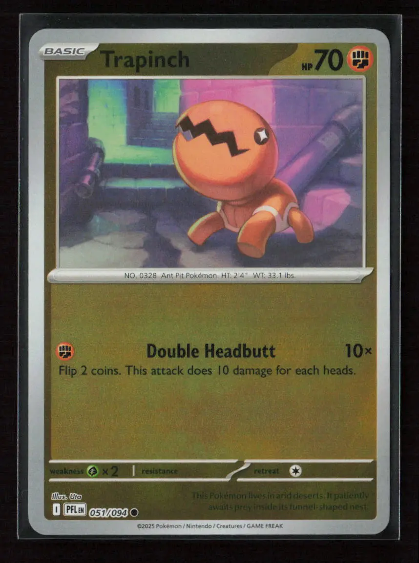 Trapinch Common Me02: Phantasmal Flames 051/094 Nm 1