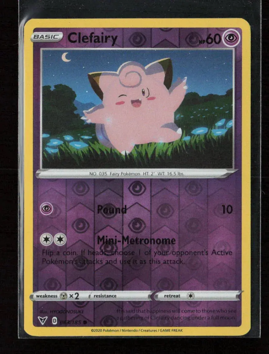 Clefairy Common Swsh04: Vivid Voltage 063/185 Lp 1