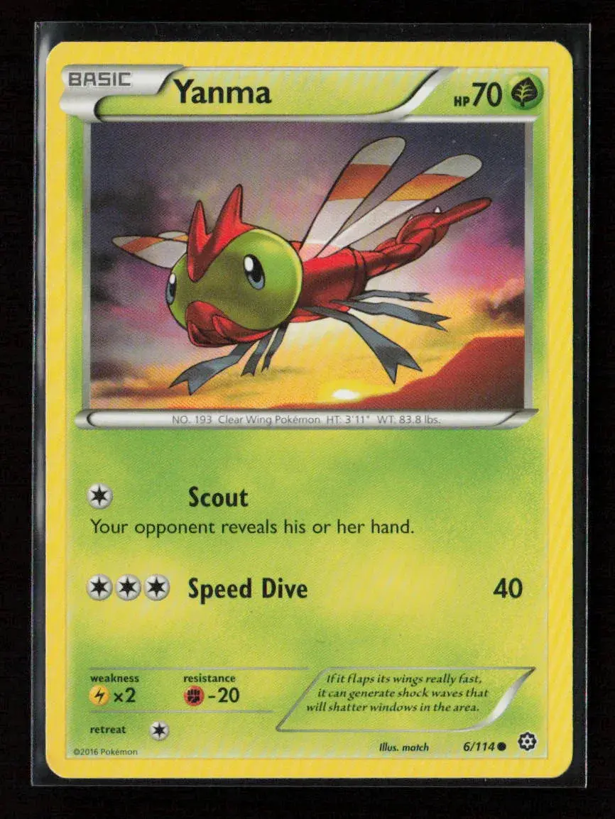 Yanma Common Xy - Steam Siege 6/114 Lp 1