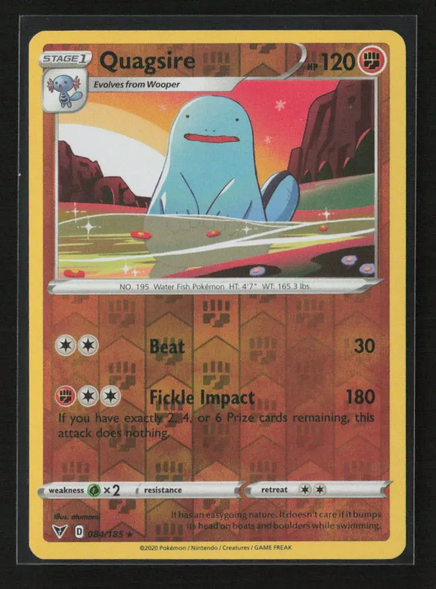 Quagsire Rare Swsh04: Vivid Voltage 084/185 Nm 1