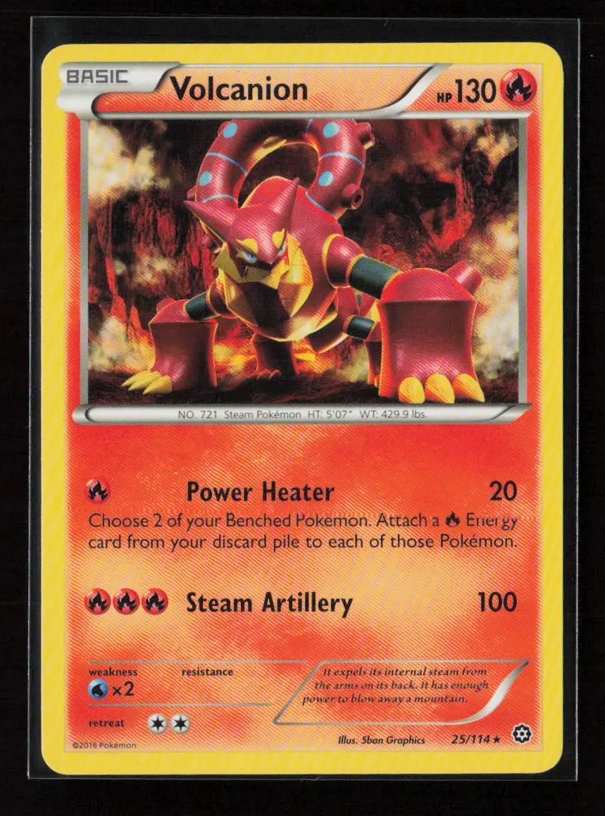 Volcanion - (Cracked Ice Holo) Holo Rare Deck Exclusives 025/114 Lp 1