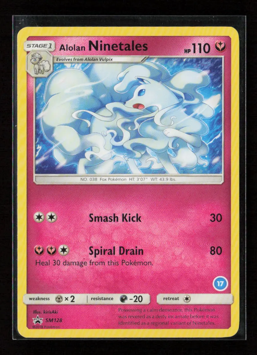 Alolan Ninetales (17) Promo Sm Trainer Kit: Alolan Sandslash & Alolan Ninetales Sm128 Lp 1