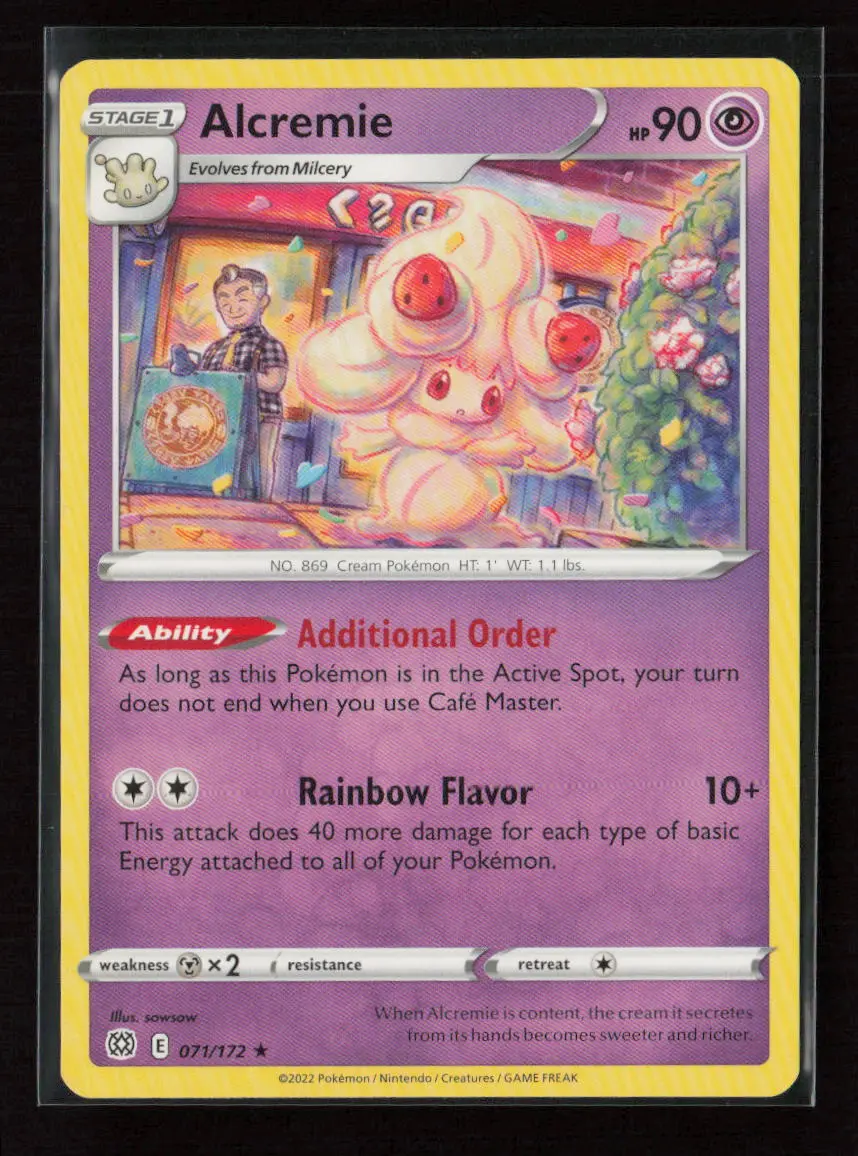 Alcremie Rare Swsh09: Brilliant Stars 071/172 Lp 1
