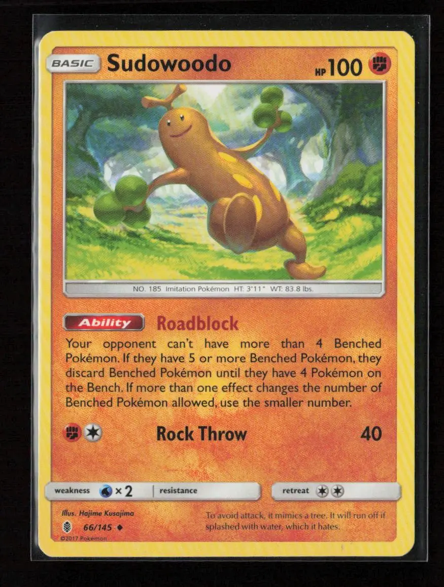 Sudowoodo Uncommon Sm - Guardians Rising 66/145 Lp 1
