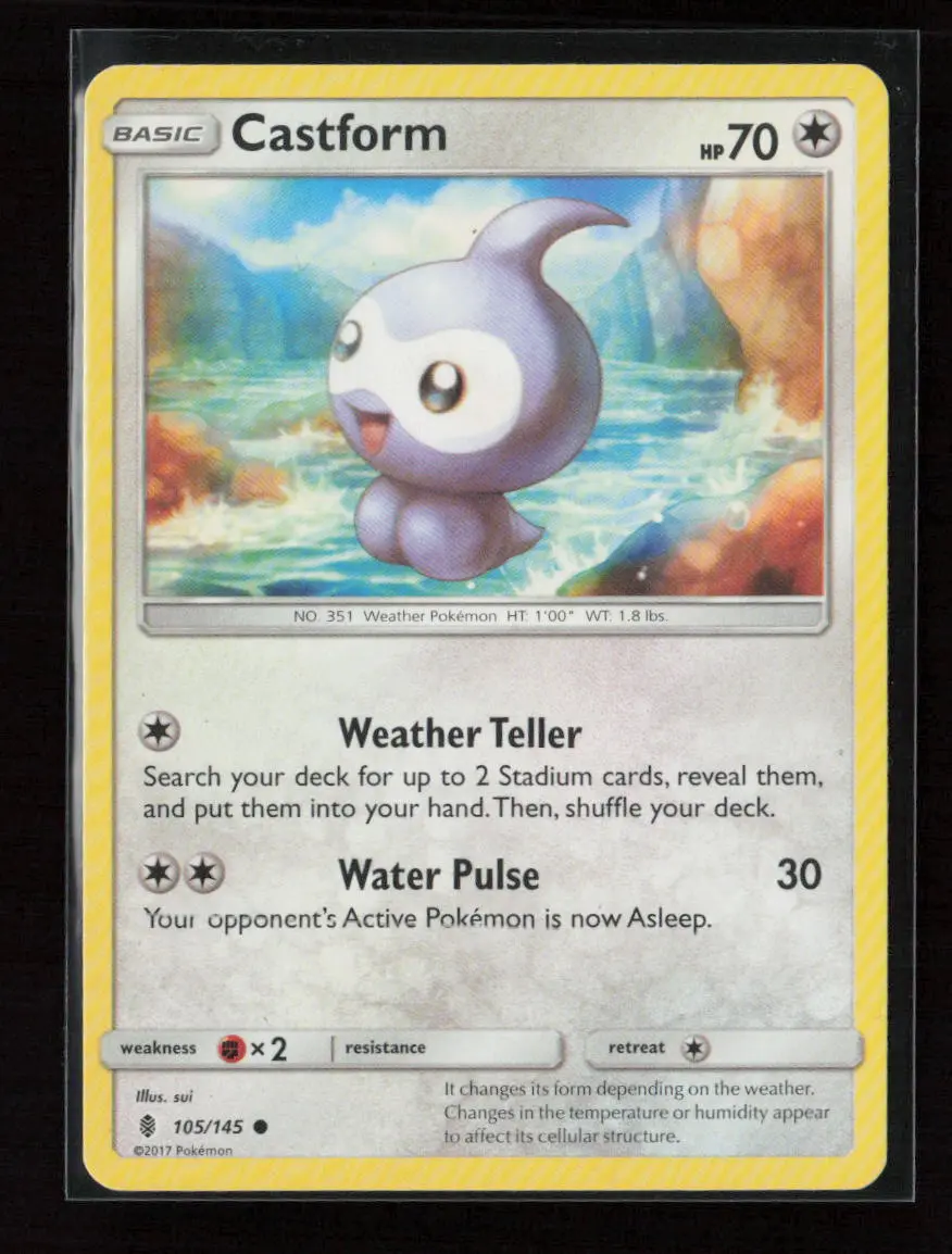 Castform Common Sm - Guardians Rising 105/145 Lp 1