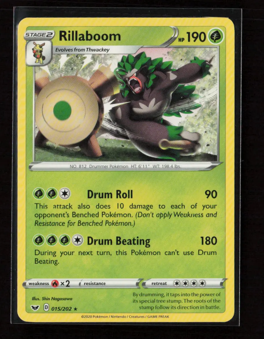 Rillaboom - (Cracked Ice Holo) Holo Rare Deck Exclusives 015/202 Lp 1