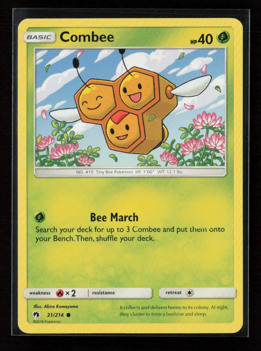 Combee Common Sm - Lost Thunder 31/214 Lp 1