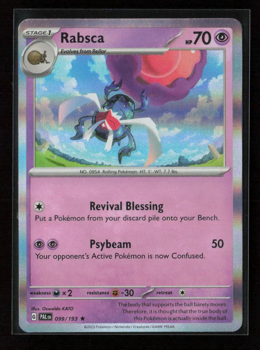 Rabsca Rare Sv02: Paldea Evolved 099/193 Nm 1