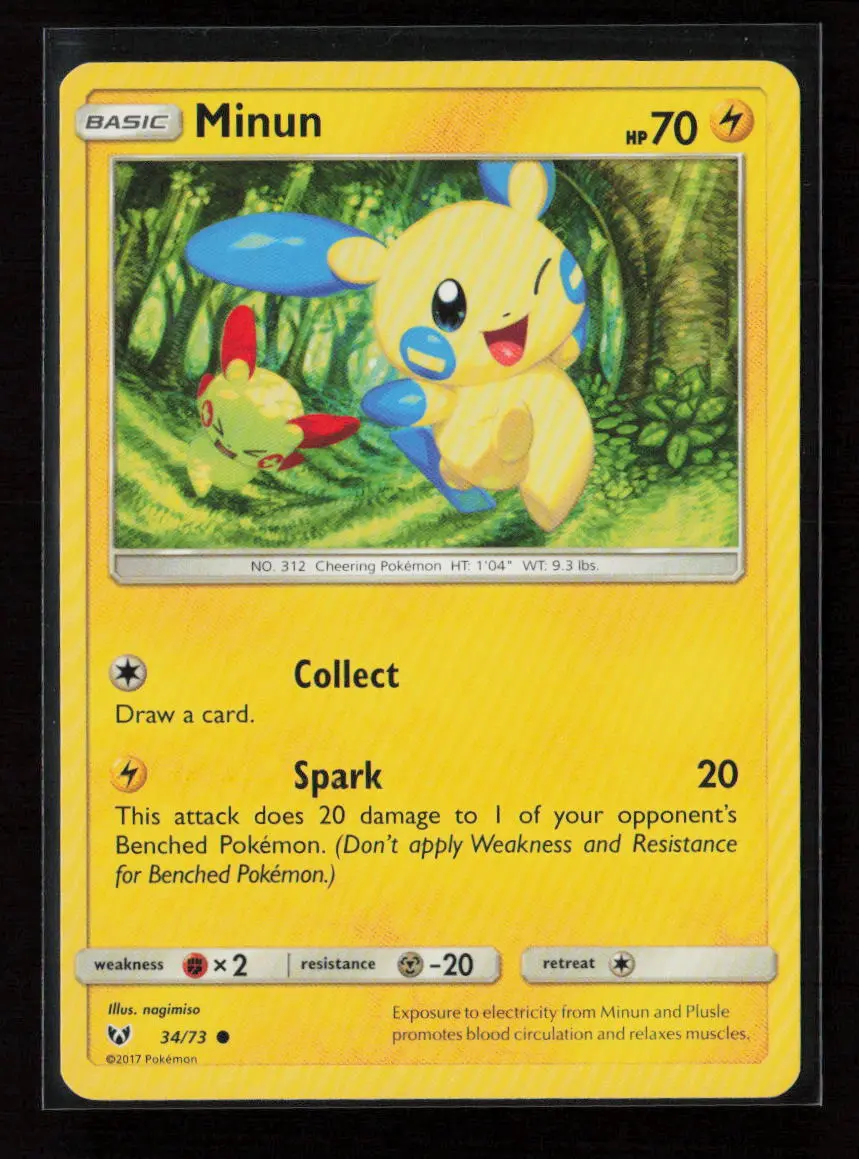 Minun Common Shining Legends 34/73 Lp 1
