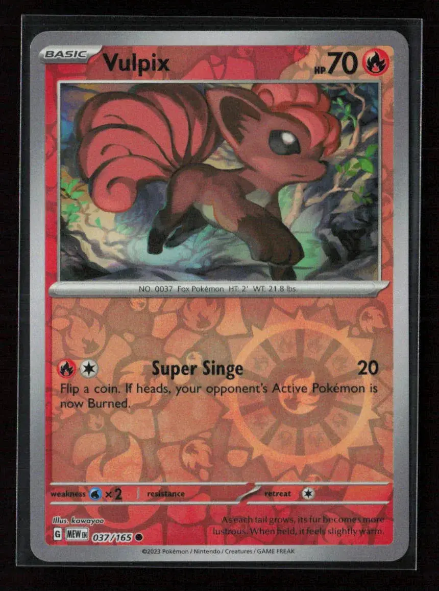 Vulpix Common Sv: Scarlet & Violet 151 037/165 Nm 1