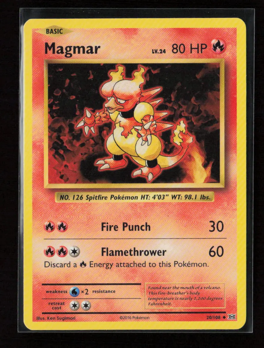 Magmar Uncommon Xy - Evolutions 20/108 Lp 1