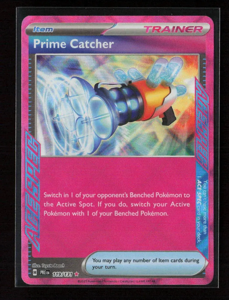 Prime Catcher Ace Spec Rare Sv: Prismatic Evolutions 119/131 Nm 1