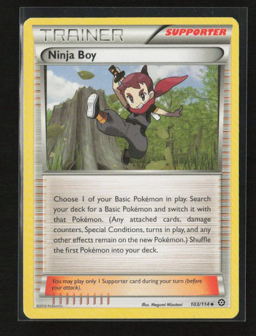 Ninja Boy Uncommon Xy - Steam Siege 103/114 Lp 1
