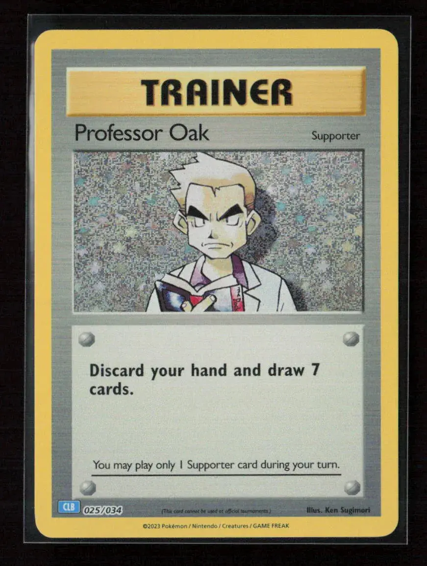 Professor Oak (Clc) Classic Collection Trading Card Game Classic 023/034 Nm 1
