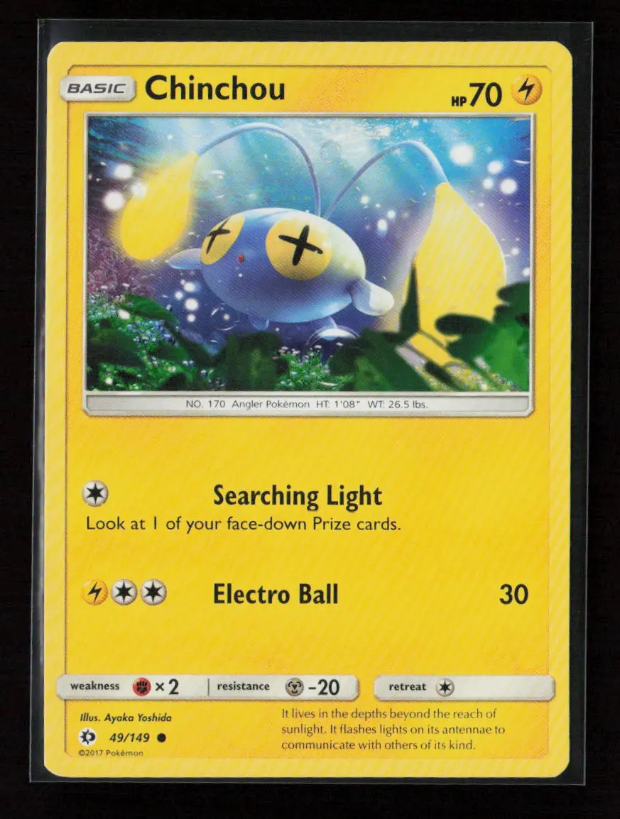 Chinchou Common Sm Base Set 49/149 Lp 1
