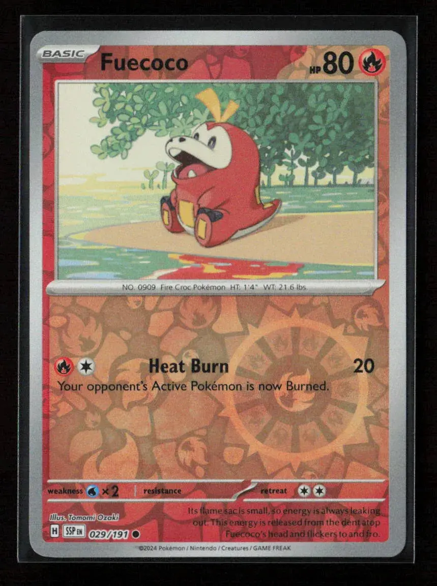 Fuecoco Common Sv08: Surging Sparks 029/191 Nm 1