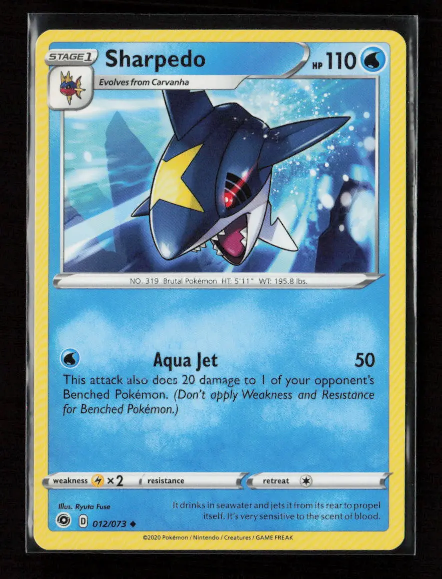 Sharpedo Uncommon Champion's Path 12/73 Lp 1