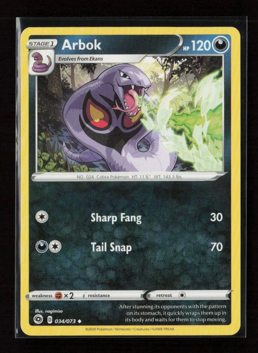 Arbok Uncommon Champion's Path 34/73 Lp 1