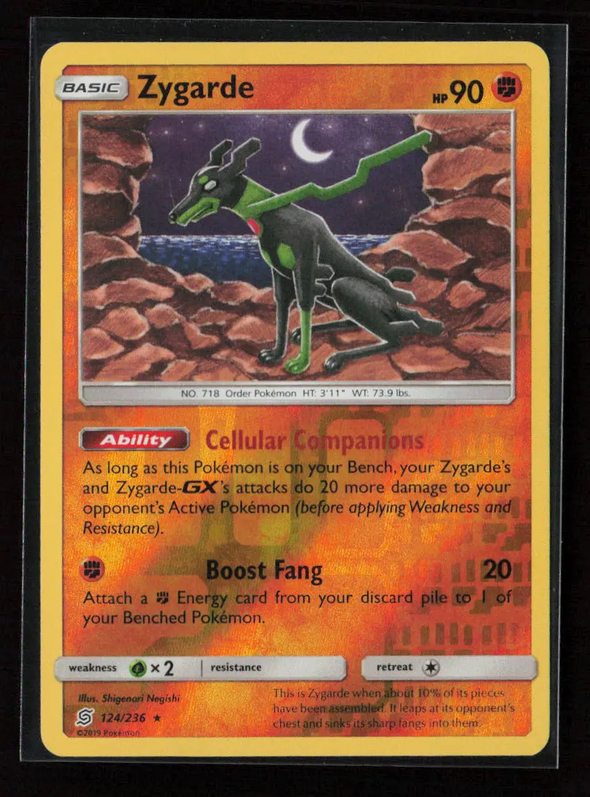 Zygarde Rare Sm - Unified Minds 124/236 Lp 1