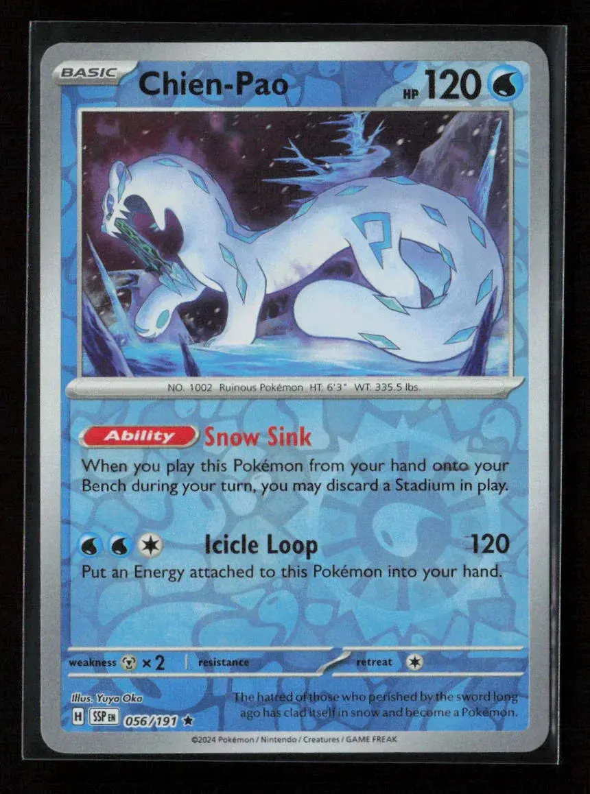 Chien-Pao Rare Sv08: Surging Sparks 056/191 Nm 1