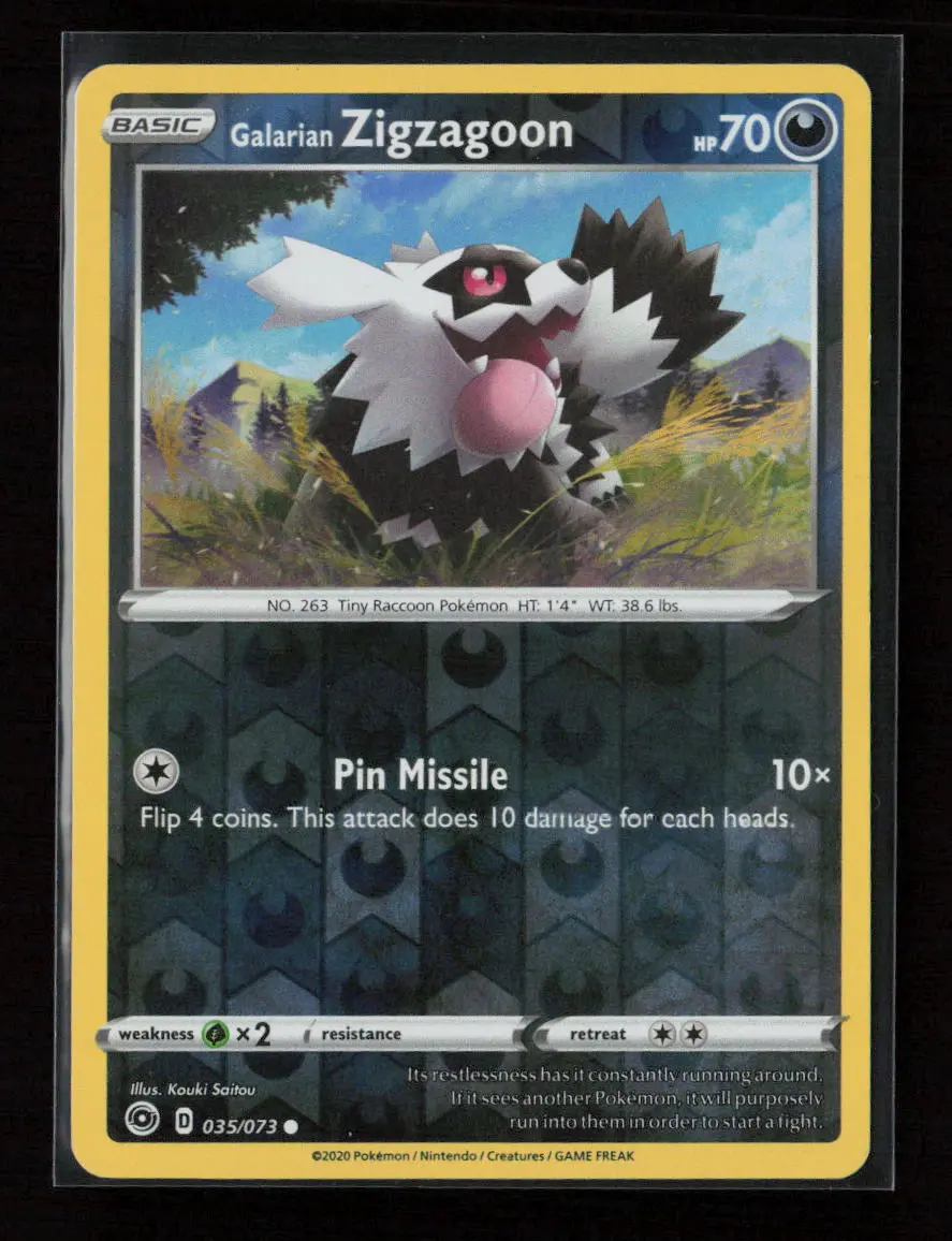 Galarian Zigzagoon Common Champion's Path 35/73 Nm 1