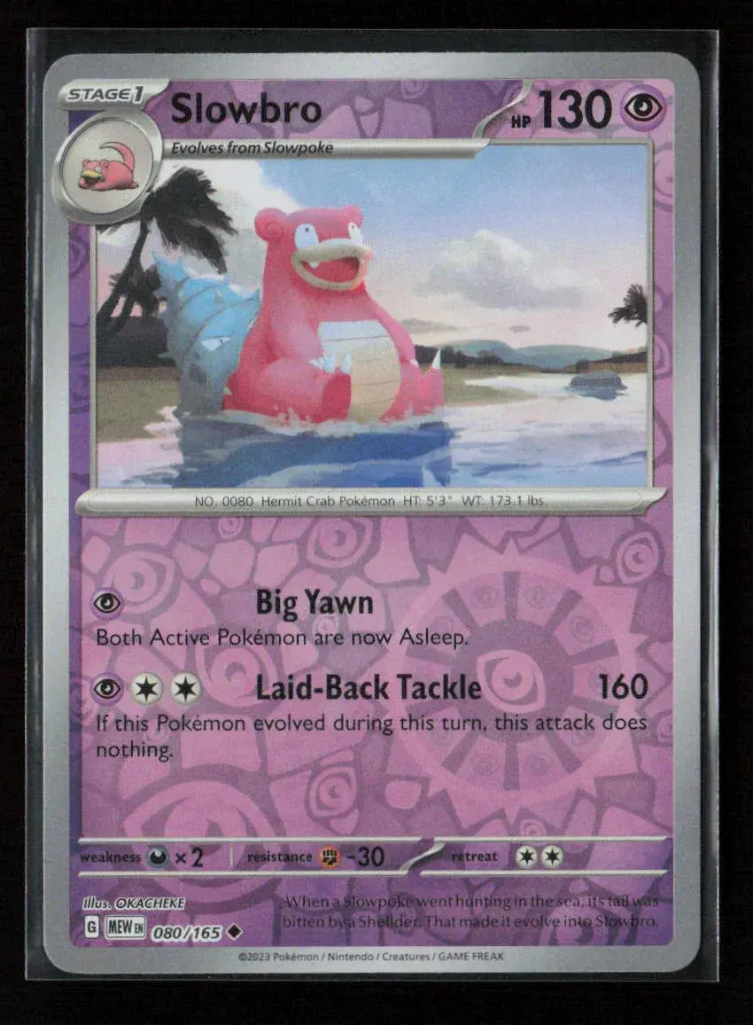 Slowbro Uncommon Sv: Scarlet & Violet 151 080/165 Nm 1